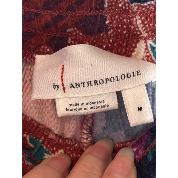 Anthropologie Patchwork Boho Floral Print Wide Leg Jogger Pants Women's Size M - Picture 3 of 4